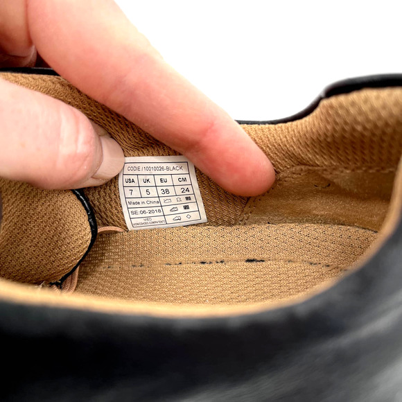 Vionic Cosmic Codie Casual Sneaker Black Size 7 Leather‎ Comfort Shoe Orthopedic - Picture 16 of 16